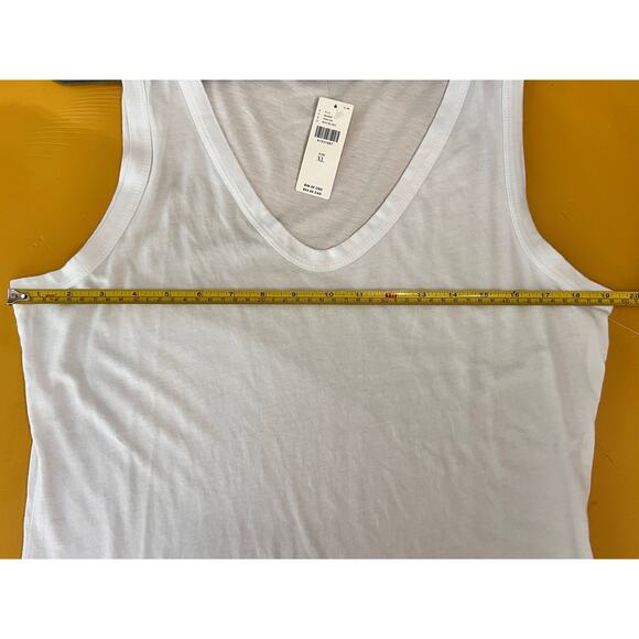 Anthropologie T.La Alissa White Scoop Neck Sleeveless Layering Tank Top XL NWT - Picture 7 of 9